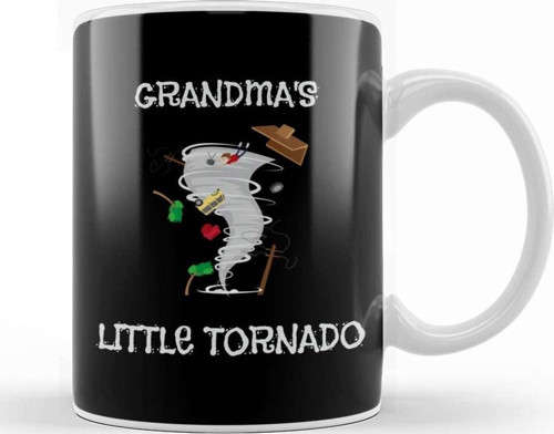Cute Grandma S Little Tornado Kids Kupa Bardak Porselen