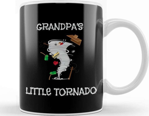 Cute Grandpa S Little Tornado Kids Kupa Bardak Porselen