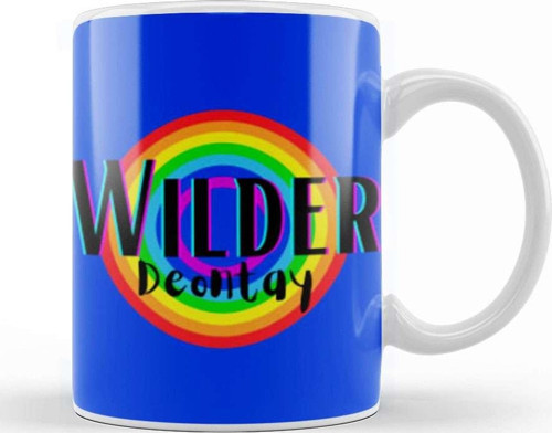 Deontay Wilder Retro Rainbow Style Kupa Bardak Porselen