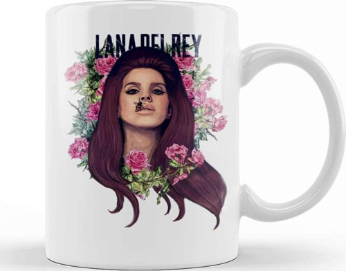 Lana Del Rey Flower Of Lana Kupa Bardak Porselen