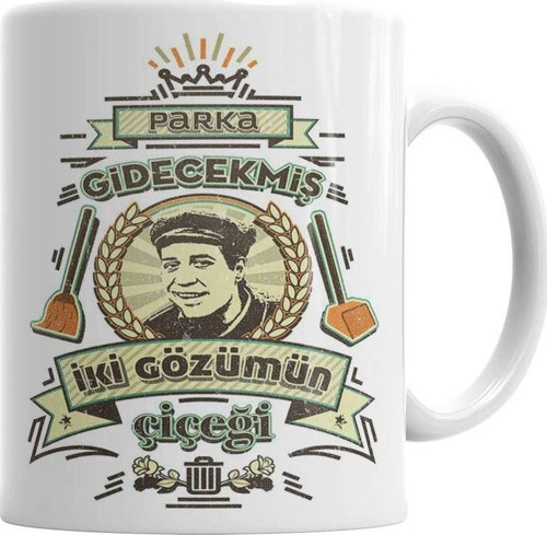 Parka Gidecekmiş 2 Gözümün Çiçeği Kupa Bardak Porselen