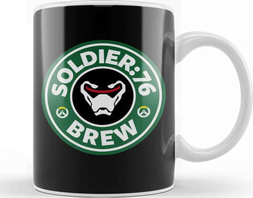 Soldier 76 Coffee Overwatch Kupa Bardak Porselen