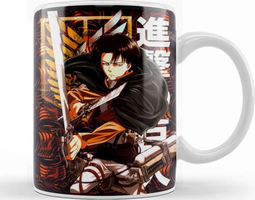Levi Ackerman Titan Captian Kupa Bardak Porselen