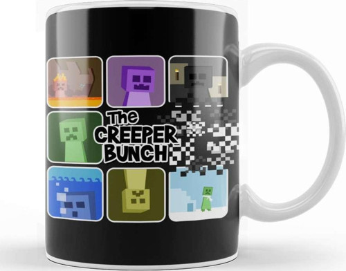 The Creeper Bunch Minecraft Kupa Bardak Porselen