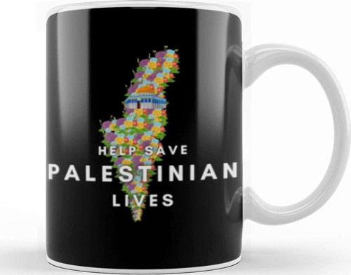 Help Save Palestinian Lives Kupa Bardak Porselen