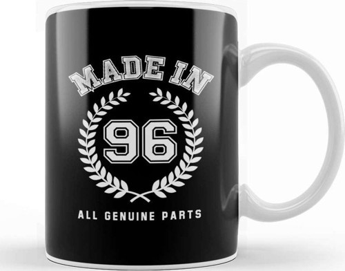 1996 Made In 96 All Genuine Parts Kupa Bardak Porselen