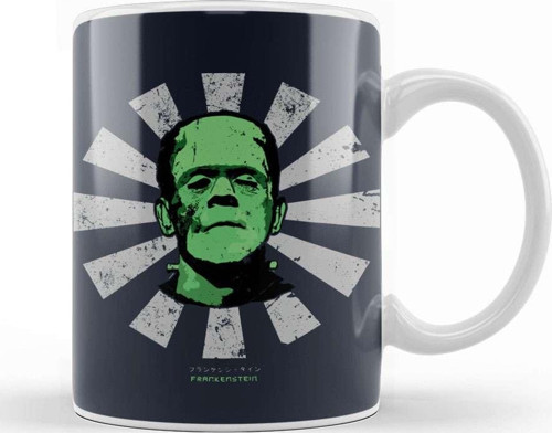 Frankenstein Retro Japanese Kupa Bardak Porselen