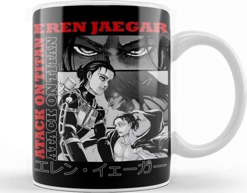 Attack On Titan Eren Jaegar Kupa Bardak Porselen