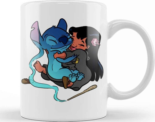 Expecto Ohana Patronus Stitch Aşk Kupa Bardak Porselen