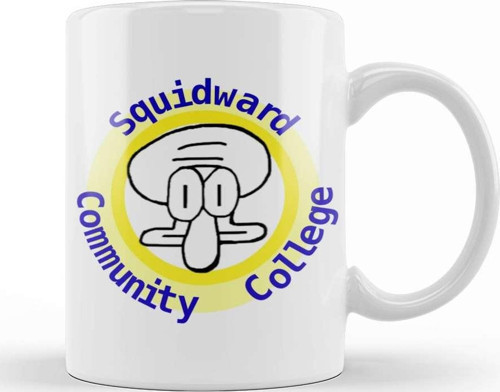Squidward Community College Kupa Bardak Porselen
