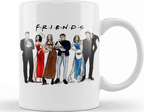 Chandler Bing Friends All Star 02 Kupa Bardak Porselen