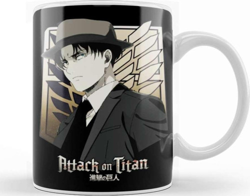 Levi Attack On Titan Survey Corps Kupa Bardak Porselen
