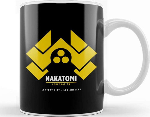 Die Hard Nakatomi Corp Logo Kupa Bardak Porselen