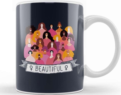 Girl Power Beautiful Banner Kupa Bardak Porselen