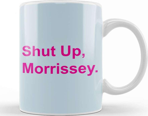 Pink Text Shut Up Morrissey Kupa Bardak Porselen