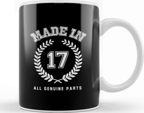 2017 Made In 17 All Genuine Parts Kupa Bardak Porselen