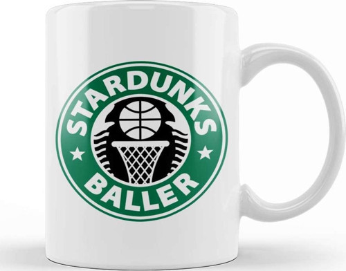 Basketball Stardunks Baller Kupa Bardak Porselen