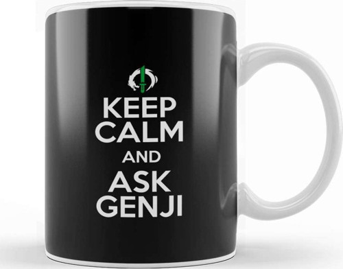 Keep Calm And Ask Genji Overwatch Kupa Bardak Porselen