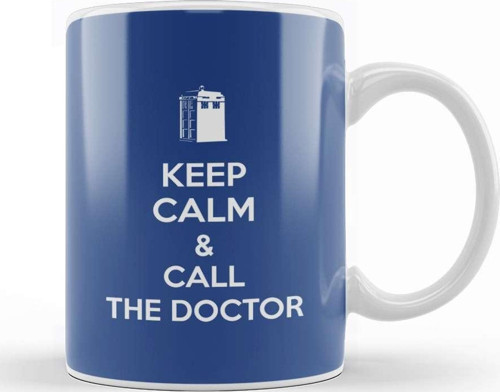 Keep Calm And Call The Doctor Who Kupa Bardak Porselen