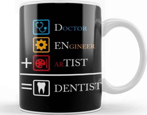 Doctor Engineer Artist Dentist 01 Kupa Bardak Porselen