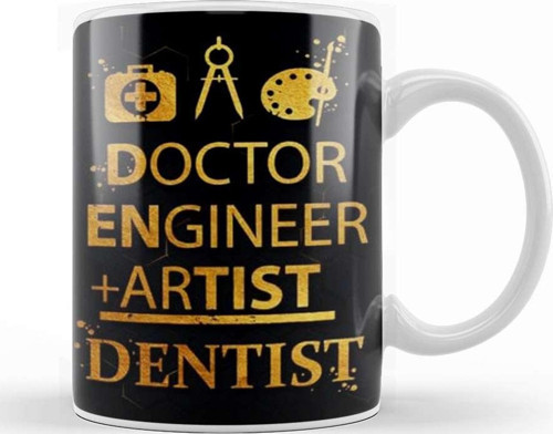 Doctor Engineer Artist Dentist 08 Kupa Bardak Porselen
