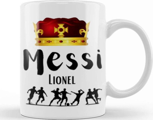 The King Of Football Lionel Messi Kupa Bardak Porselen