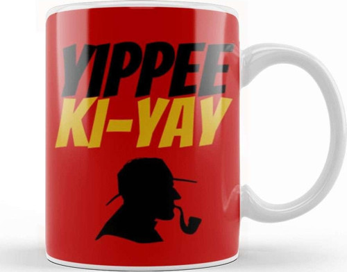 Yippee Ki Yay Mother Fucker Quote Kupa Bardak Porselen