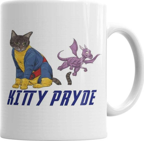 Kitty Pryde Lince Negra Cat Kedi Kupa Bardak Porselen