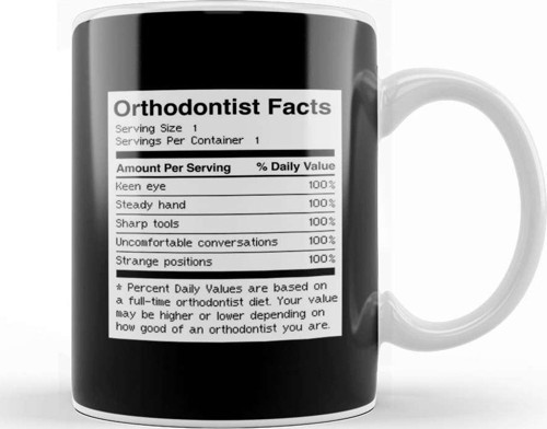Facts Funny Dentist Orthodontist Kupa Bardak Porselen