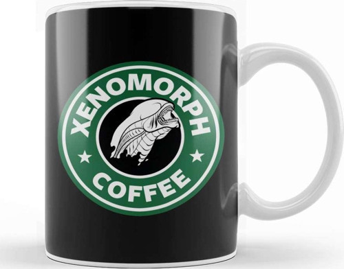 Alien Xenomorph Coffee Starbucks Kupa Bardak Porselen