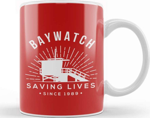 Baywatch Saving Lives Since 1989 Kupa Bardak Porselen
