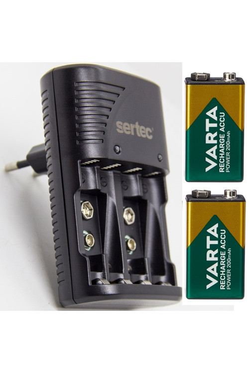 2 Adet 9V Şarjlı Pil+ Stc-9V 9V Pil- Aa Kalem-Aaa Ince Kalem Şarj Cihazı