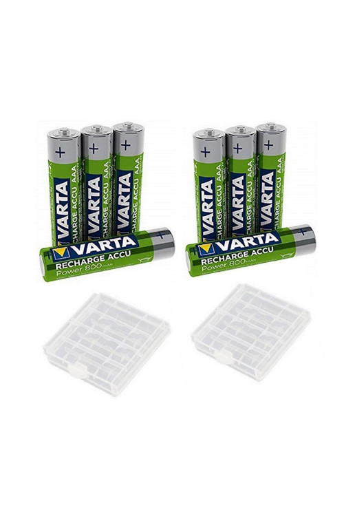 800 Mah Aaa Şarjlı Pil 8Li (Pil Kutusu Hediyeli)