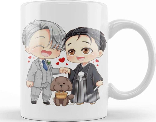Wedding Victor Yuuri Yuri On Ice Kupa Bardak Porselen