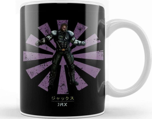 Jax Retro Japanese Mortal Kombat Kupa Bardak Porselen