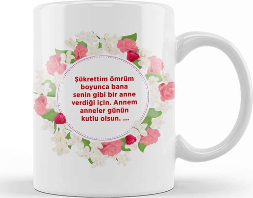 Anneler Günü Annelere Hediye 031 Kupa Bardak Porselen