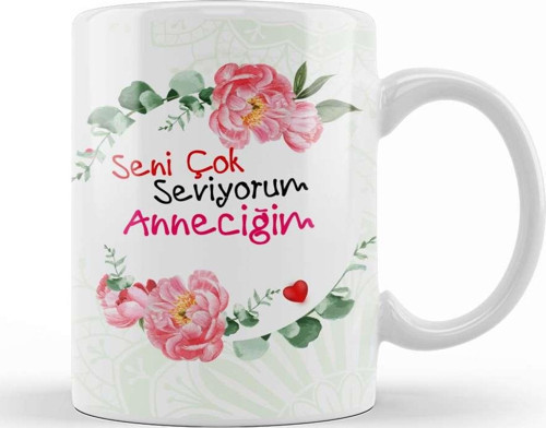 Anneler Günü Annelere Hediye 055 Kupa Bardak Porselen