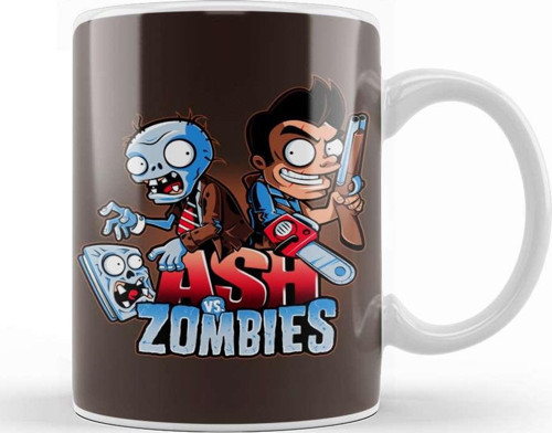 Plants Vs Zombies Ash Vs Zombies Kupa Bardak Porselen