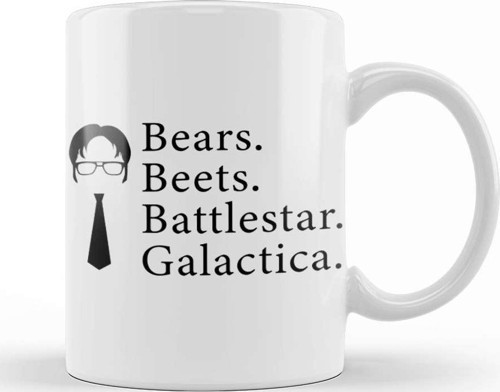 Bears Beets Battlestar Galactica Kupa Bardak Porselen