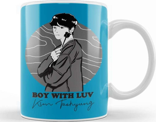 Boy With Luv Bts Kim Taehyung 01 Kupa Bardak Porselen