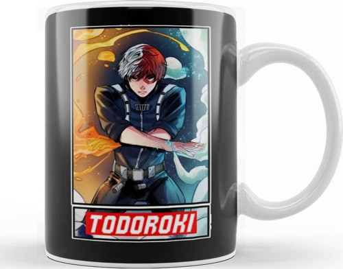Todoroki Fanart My Hero Academia Kupa Bardak Porselen