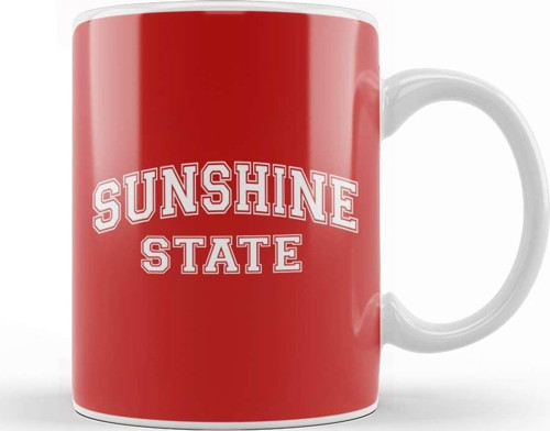 California Sunshine State Slogan Kupa Bardak Porselen
