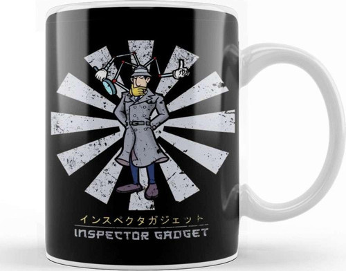 Inspector Gadgdet Retro Japanese Kupa Bardak Porselen