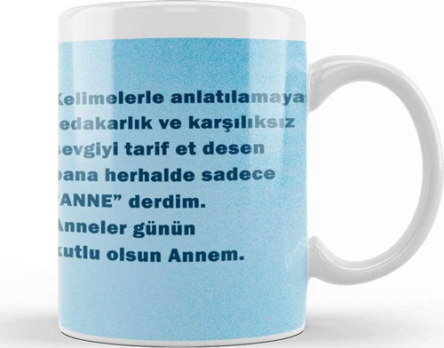 Anneler Günü Annelere Hediye 043 Kupa Bardak Porselen