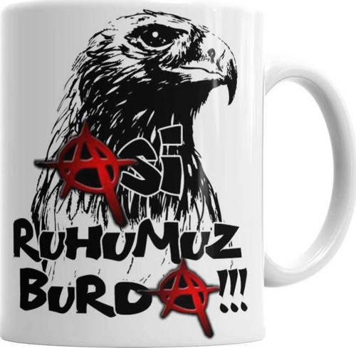 Beşiktaş Beşiktaş Ruhumuz Burda Kupa Bardak Porselen