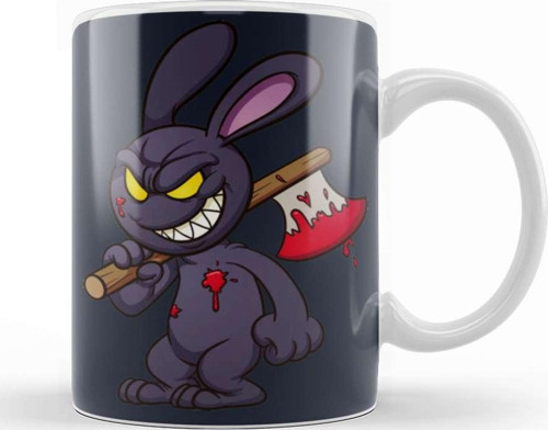 Looney Tunes Evil Bunny Cartoon Kupa Bardak Porselen