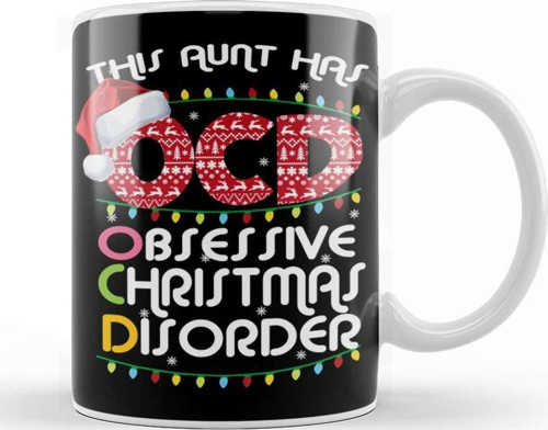 This Aunt Has Obsessive Christmas Disorder Kupa Bardak Porselen