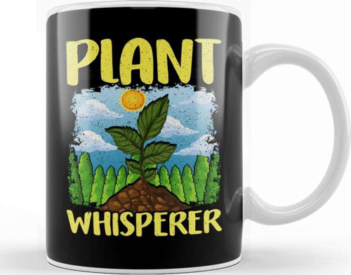 Cute & Funny Plant Whisperer Gardening Pun Kupa Bardak Porselen