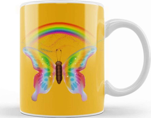 Butterflies Accessories Butterflies Summer Kupa Bardak Porselen