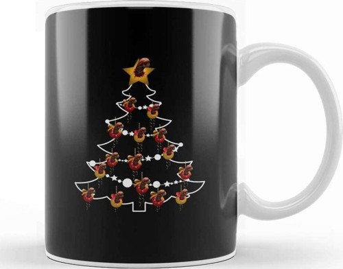 Alien Chestburster Christmas Tree Baubles Kupa Bardak Porselen